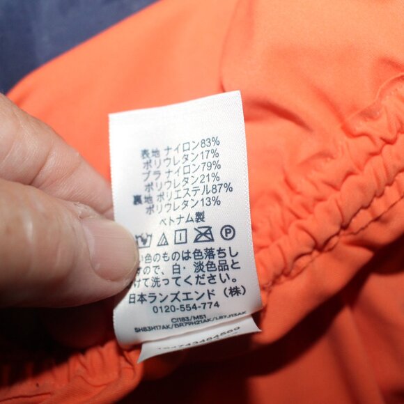 Land's End Coral Chlorine Resistant Underwire Tankini Swimsuit Top Size 10 - Picture 7 of 9